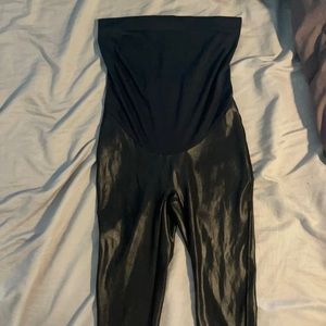 COPY - Maternity faux leather Spanx size medium. Look brand new.